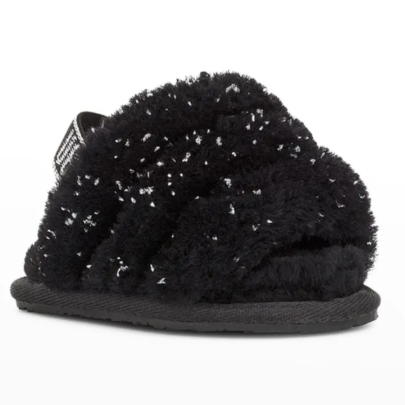 UGG Fluff Yeah Metallic Sparkle Slide - Picture 2 of 5